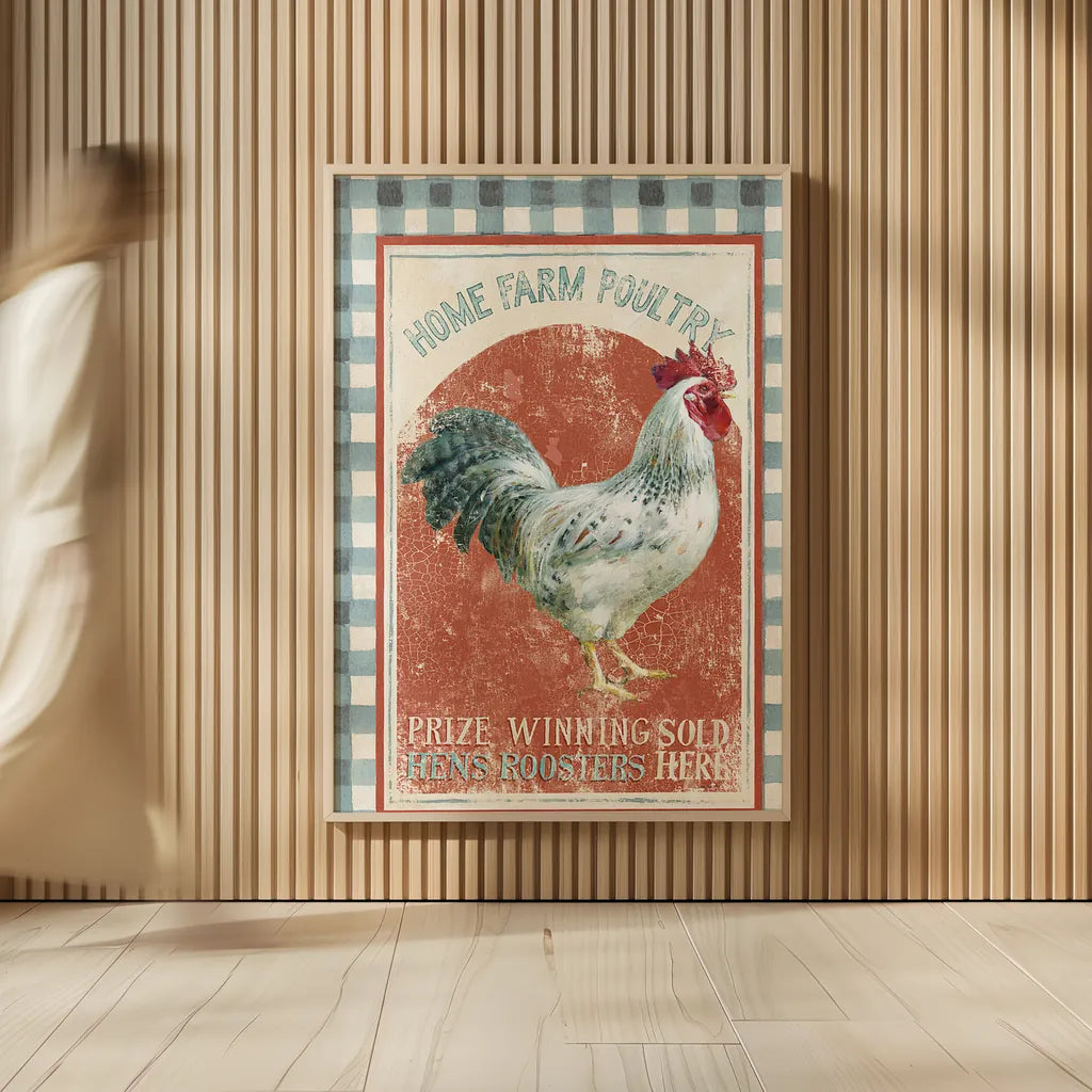 Farm Nostalgia VIII v2 by Danhui Nai. shown as over sized large wall art. Available as an archival giclee rolled canvas, fine art paper, or poster print. SKU 34096h.