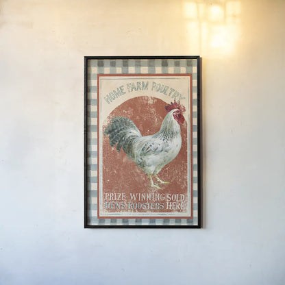 Farm Nostalgia VIII v2 by Danhui Nai. shown as a paper print in a black flame. Available as a archival giclee rolled canvas, fine art paper, or poster print. SKU 34096h.