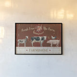 Farm Patchwork II by Danhui Nai. shown as a paper print in a black flame. Available as a archival giclee rolled canvas, fine art paper, or poster print. SKU 42198i.