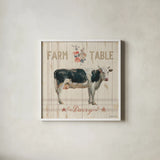 Farm Patchwork V by Danhui Nai. Shown in a crisp white glass frame for a clean and minimalist style. Available as an archival giclee rolled canvas, fine art paper, or poster print. SKU 42201a.