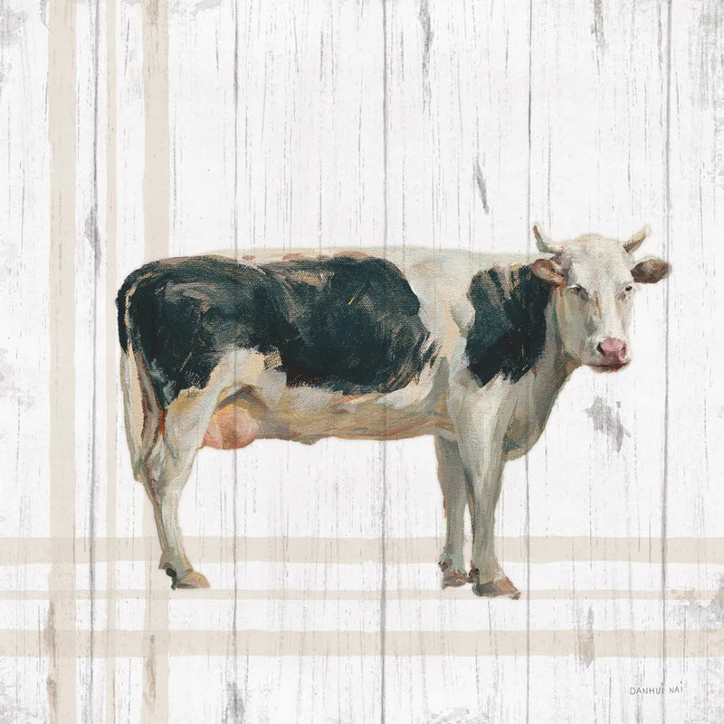 Farm Patchwork V White Wood by Danhui Nai. SKU 52887a. Archival Giclee Fine art print for wall decor.