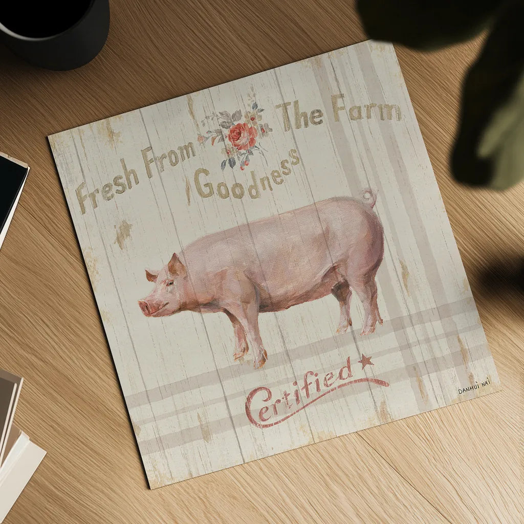 Farm Patchwork VI by Danhui Nai. Shown as a detailed flat fine art print, highlighting archival giclee quality. Available as an archival giclee rolled canvas, fine art paper, or poster print. SKU 42202a.