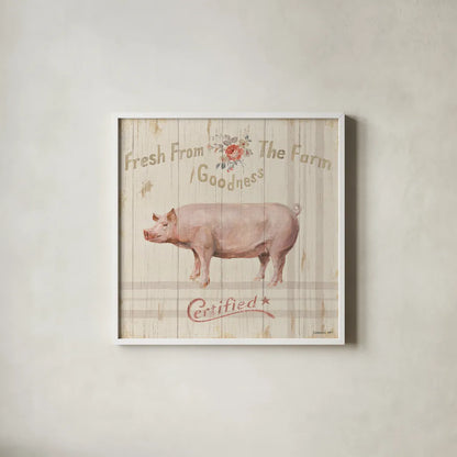 Farm Patchwork VI by Danhui Nai. Shown in a crisp white glass frame for a clean and minimalist style. Available as an archival giclee rolled canvas, fine art paper, or poster print. SKU 42202a.