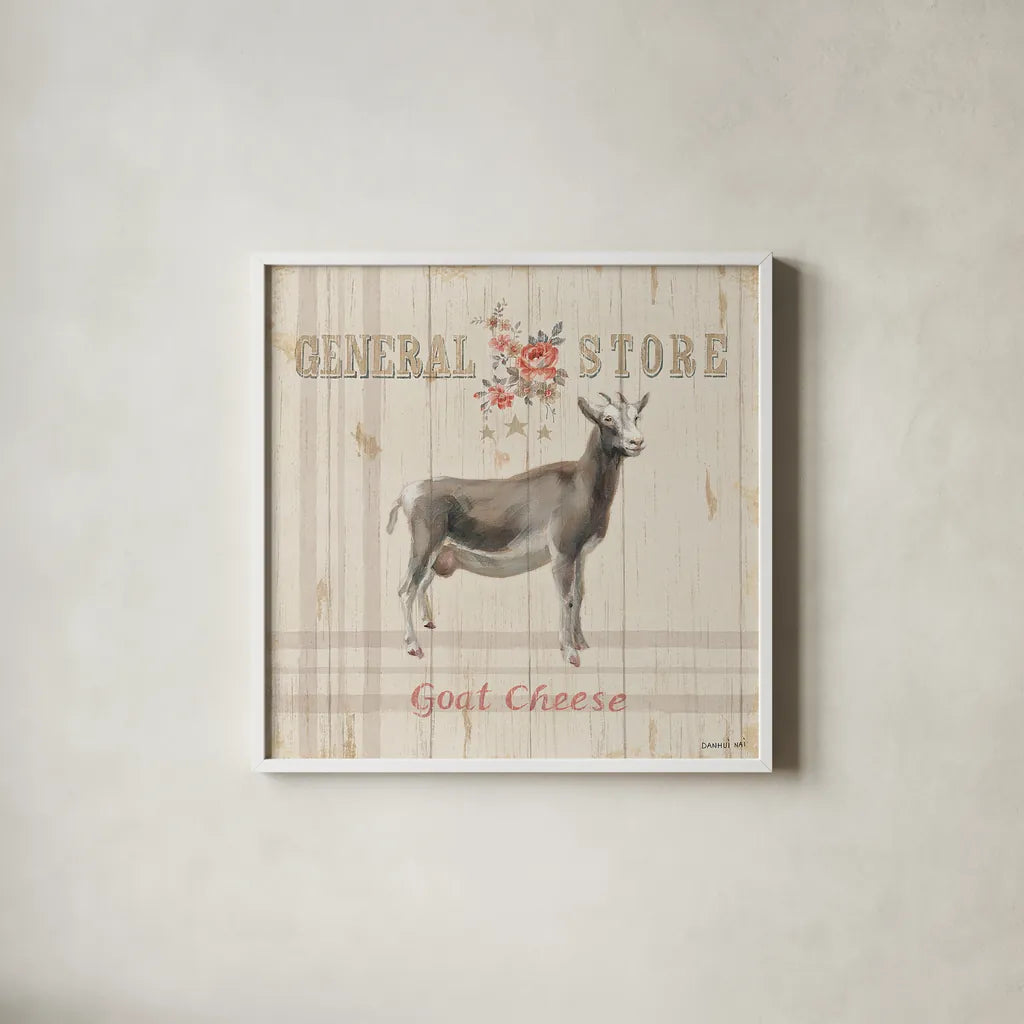 Farm Patchwork VII by Danhui Nai. Shown in a crisp white glass frame for a clean and minimalist style. Available as an archival giclee rolled canvas, fine art paper, or poster print. SKU 42203a.