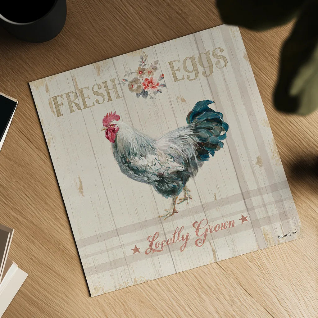 Farm Patchwork VIII by Danhui Nai. Shown as a detailed flat fine art print, highlighting archival giclee quality. Available as an archival giclee rolled canvas, fine art paper, or poster print. SKU 42204a.