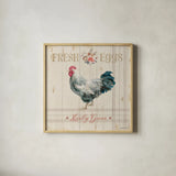 Farm Patchwork VIII by Danhui Nai. Shown in a natural wood glass frame for a timeless modern aesthetic. Available as an archival giclee rolled canvas, fine art paper, or poster print. SKU 42204a.