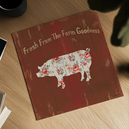 Farm Patchwork X by Danhui Nai. Shown as a detailed flat fine art print, highlighting archival giclee quality. Available as an archival giclee rolled canvas, fine art paper, or poster print. SKU 42206a.