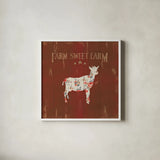 Farm Patchwork XI by Danhui Nai. Shown in a crisp white glass frame for a clean and minimalist style. Available as an archival giclee rolled canvas, fine art paper, or poster print. SKU 42207a.