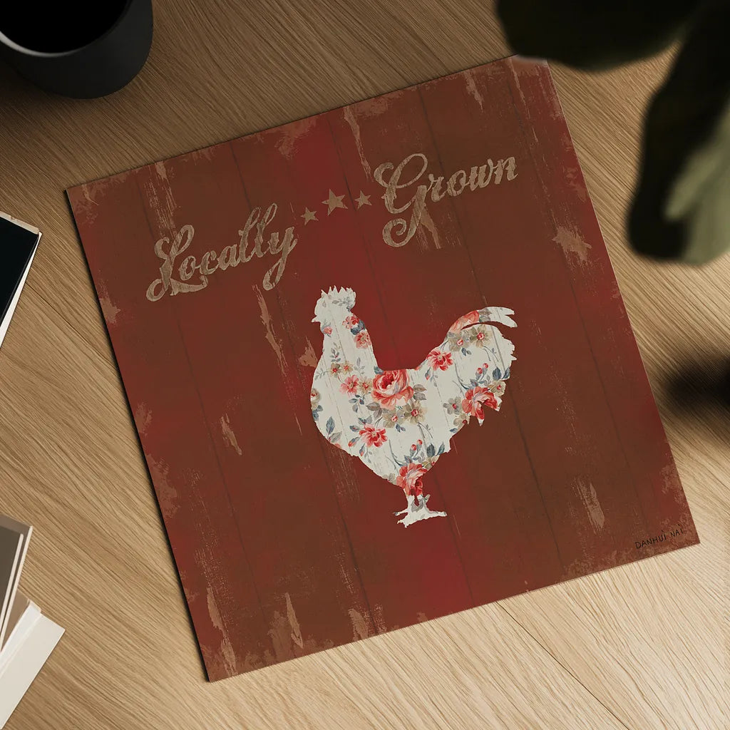 Farm Patchwork XII by Danhui Nai. Shown as a detailed flat fine art print, highlighting archival giclee quality. Available as an archival giclee rolled canvas, fine art paper, or poster print. SKU 42208a.