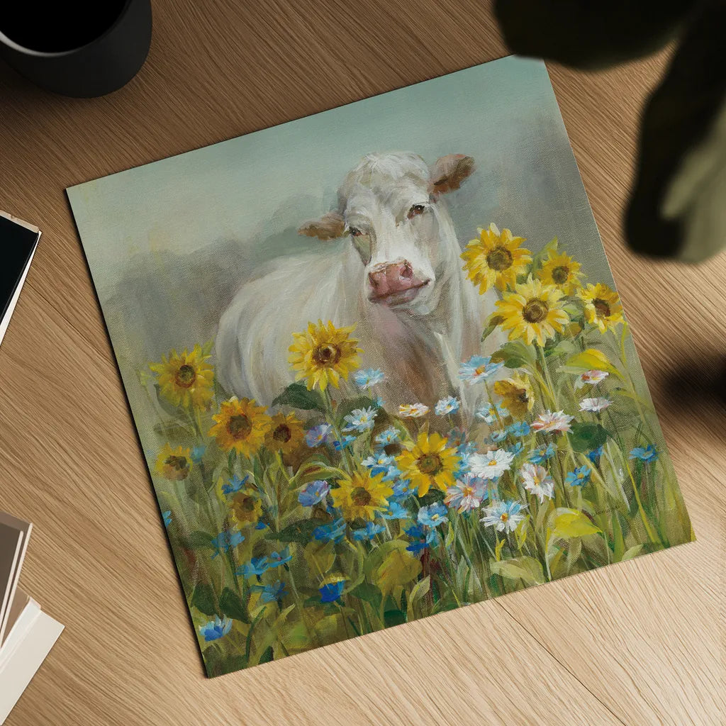 Farm and Field I v2 Crop by Danhui Nai. Shown as a detailed flat fine art print, highlighting archival giclee quality. Available as an archival giclee rolled canvas, fine art paper, or poster print. SKU 32590a.