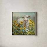 Farm and Field I v2 Crop by Danhui Nai. Shown in a crisp white glass frame for a clean and minimalist style. Available as an archival giclee rolled canvas, fine art paper, or poster print. SKU 32590a.