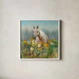 Farm and Field II by Danhui Nai. Shown in a crisp white glass frame for a clean and minimalist style. Available as an archival giclee rolled canvas, fine art paper, or poster print. SKU 32082a.