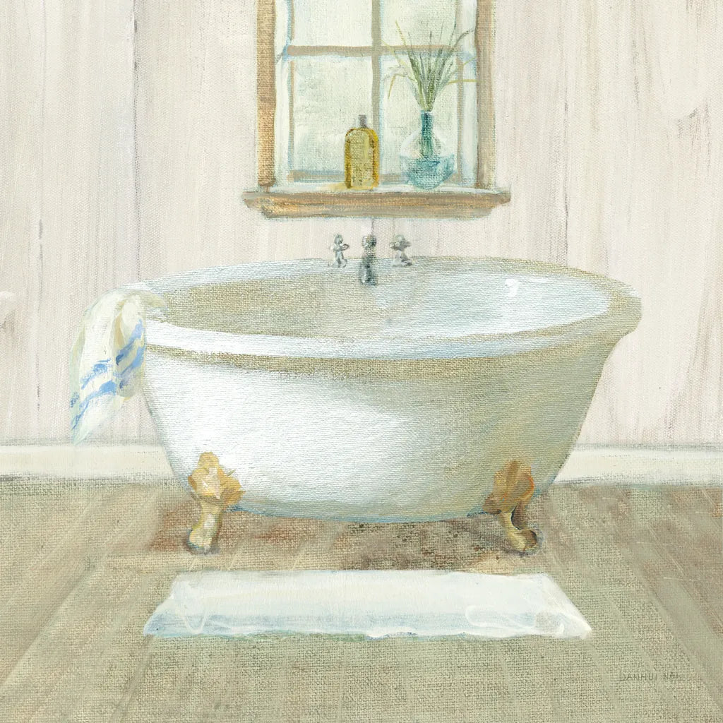 Farmhouse Bathtub by Danhui Nai. SKU 66675a. Archival Giclee Fine art print for wall decor.