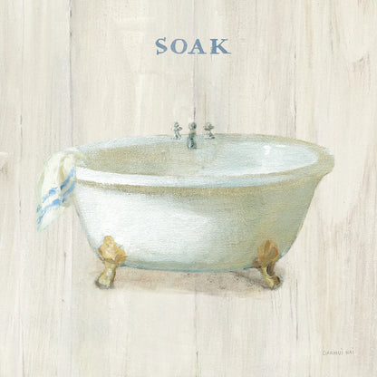 Farmhouse Bathtub Soak by Danhui Nai. SKU 66677a. Archival Giclee Fine art print for wall decor.