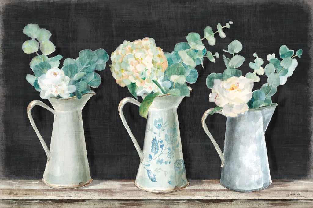 Farmhouse Bouquets by Danhui Nai. SKU 70519i. Archival Giclee Fine art print for wall decor.