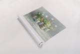 Farmhouse Geraniums by Danhui Nai. shown as a rolled paper print. Available as archival giclee rolled canvas, fine art paper, or poster print. SKU 61292i.