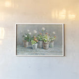Farmhouse Geraniums by Danhui Nai. shown as a paper print in a white frame. Available as a archival giclee rolled canvas, fine art paper, or poster print. SKU 61292i.