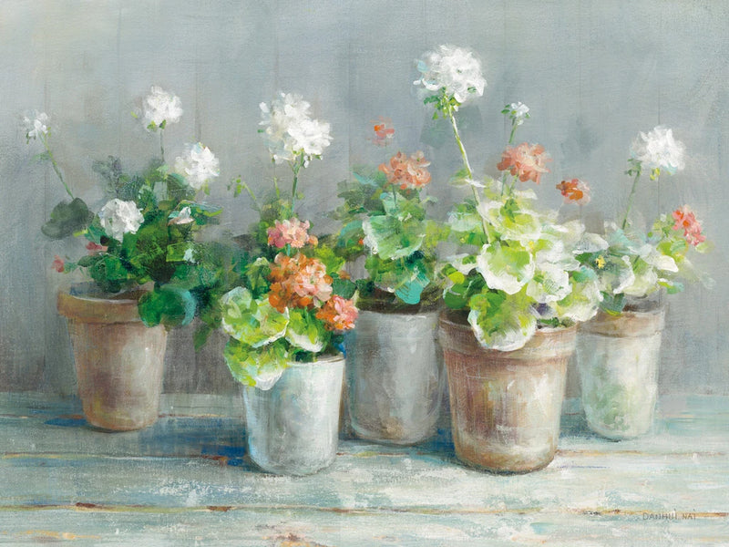 Farmhouse Geraniums Crop II by Danhui Nai