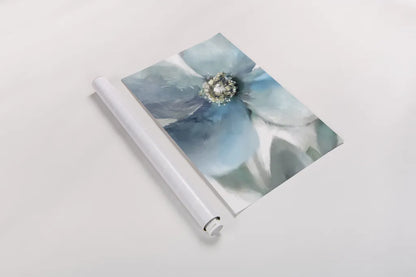 Feeling Blue II by Danhui Nai. shown as a rolled paper print. Available as archival giclee rolled canvas, fine art paper, or poster print. SKU 94184h.