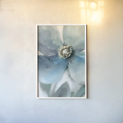 Feeling Blue II by Danhui Nai. shown as a paper print in a white frame. Available as a archival giclee rolled canvas, fine art paper, or poster print. SKU 94184h.