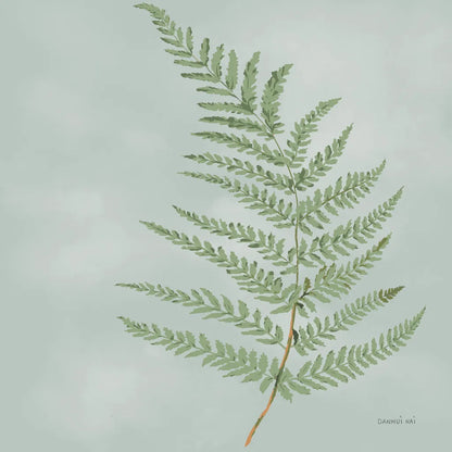 Fern II with Orange by Danhui Nai. SKU 86269a. Archival Giclee Fine art print for wall decor.