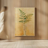 Ferns in Glass Vase I by Danhui Nai. shown as over sized large wall art. Available as an archival giclee rolled canvas, fine art paper, or poster print. SKU 36561h.