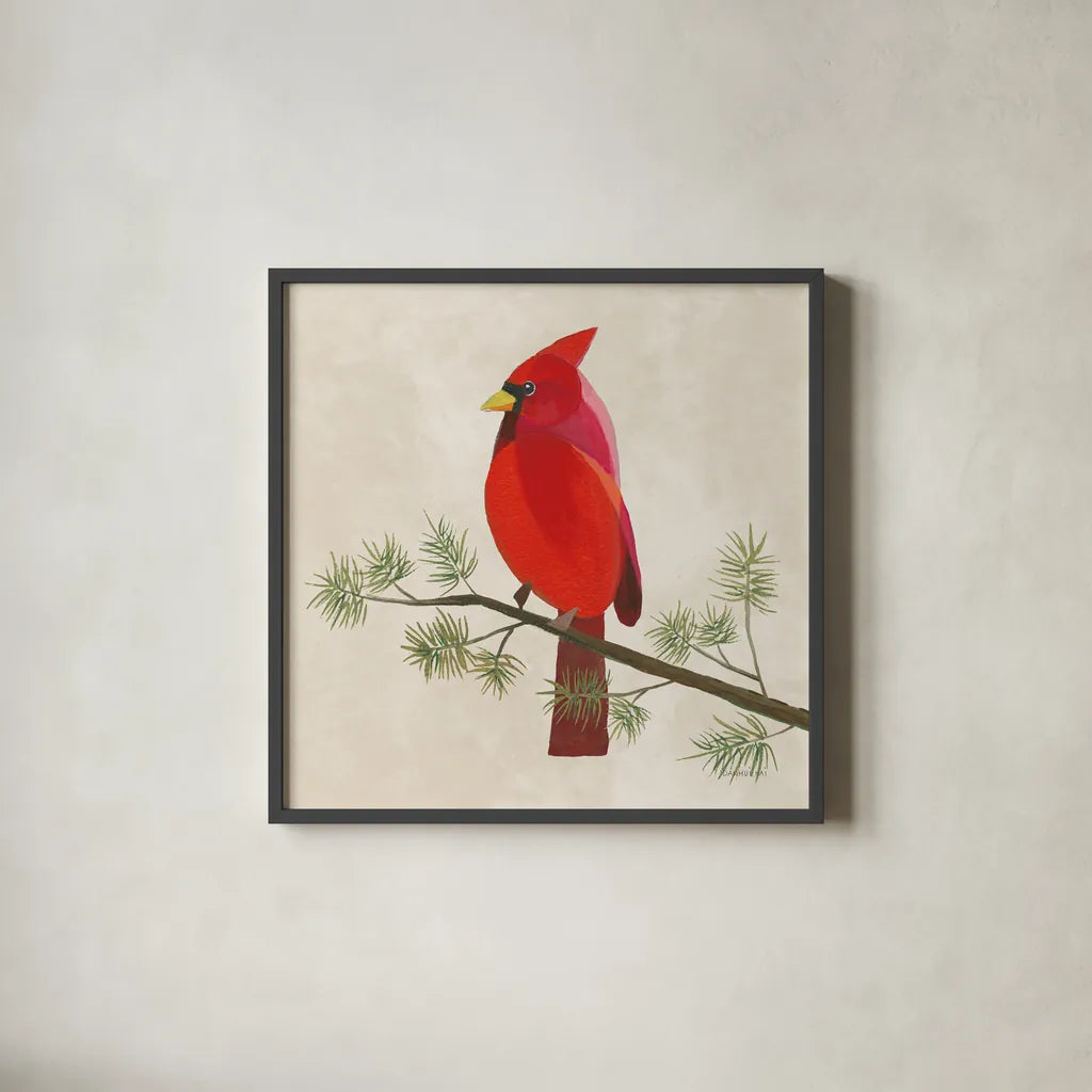 Festive Friends III by Danhui Nai. Shown in a sleek black glass frame for a contemporary gallery look. Available as an archival giclee rolled canvas, fine art paper, or poster print. SKU 87750a.