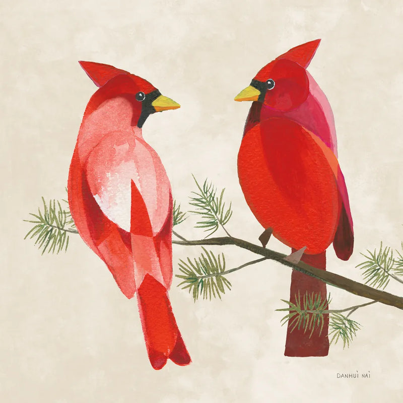 Festive Friends V by Danhui Nai. SKU 87752a. Archival Giclee Fine art print for wall decor.