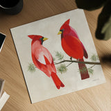 Festive Friends V by Danhui Nai. Shown as a detailed flat fine art print, highlighting archival giclee quality. Available as an archival giclee rolled canvas, fine art paper, or poster print. SKU 87752a.