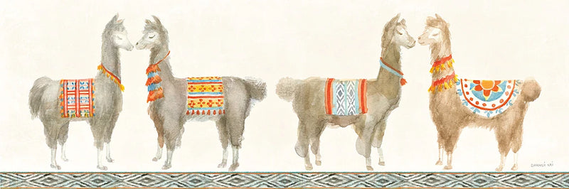 Festive Llama V by Danhui Nai