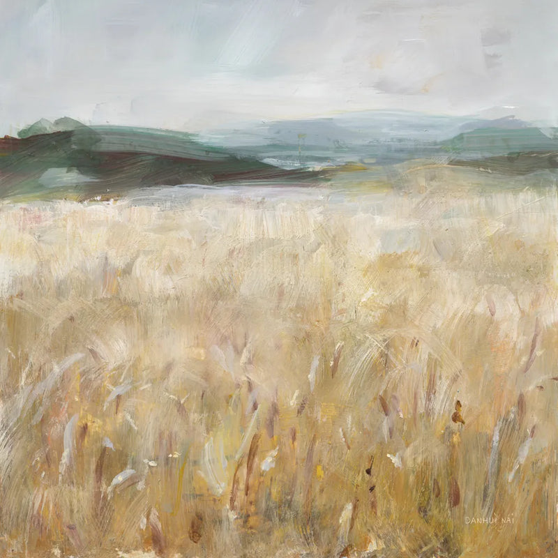 Field of Gold I by Danhui Nai. SKU 86374a. Archival Giclee Fine art print for wall decor.
