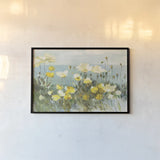 Field of Poppies Bright Crop by Danhui Nai. shown as a paper print in a black flame. Available as a archival giclee rolled canvas, fine art paper, or poster print. SKU 24643i.