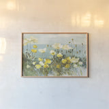 Field of Poppies Bright Crop by Danhui Nai. shown as a paper print in a natural frame. Available as a archival giclee rolled canvas, fine art paper, or poster print. SKU 24643i.