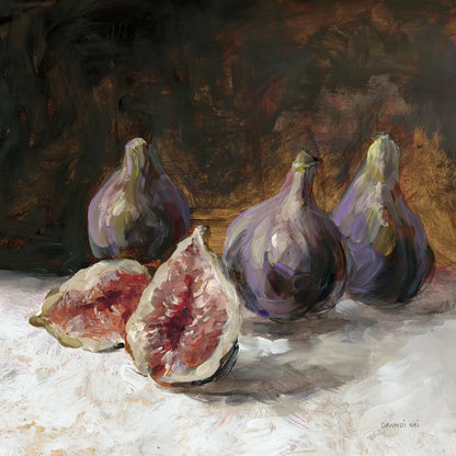 Fig Still Life by Danhui Nai. SKU 98051a. Archival Giclee Fine art print for wall decor.