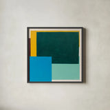 Finding My Way I by Danhui Nai. Shown in a sleek black glass frame for a contemporary gallery look. Available as an archival giclee rolled canvas, fine art paper, or poster print. SKU 85836a.