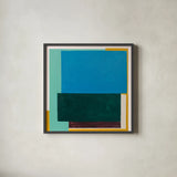 Finding My Way II by Danhui Nai. Shown in a sleek black glass frame for a contemporary gallery look. Available as an archival giclee rolled canvas, fine art paper, or poster print. SKU 85837a.