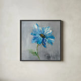 Floral Bloom I by Danhui Nai. Shown in a sleek black glass frame for a contemporary gallery look. Available as an archival giclee rolled canvas, fine art paper, or poster print. SKU 32408a.