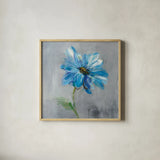 Floral Bloom I by Danhui Nai. Shown in a natural wood glass frame for a timeless modern aesthetic. Available as an archival giclee rolled canvas, fine art paper, or poster print. SKU 32408a.