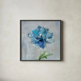 Floral Bloom II by Danhui Nai. Shown in a sleek black glass frame for a contemporary gallery look. Available as an archival giclee rolled canvas, fine art paper, or poster print. SKU 32409a.