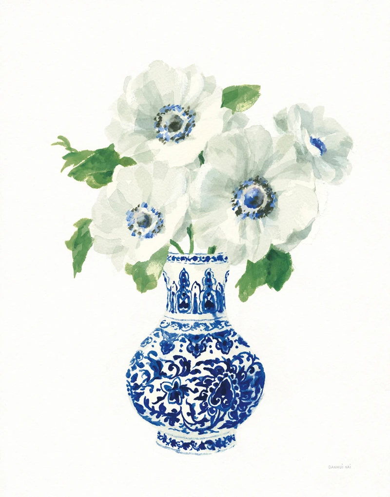 Floral Chinoiserie I Cobalt by Danhui Nai