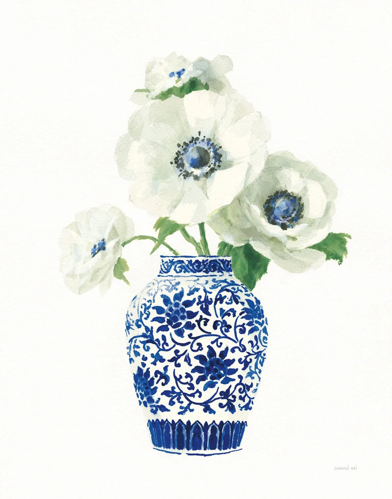 Floral Chinoiserie II Cobalt by Danhui Nai