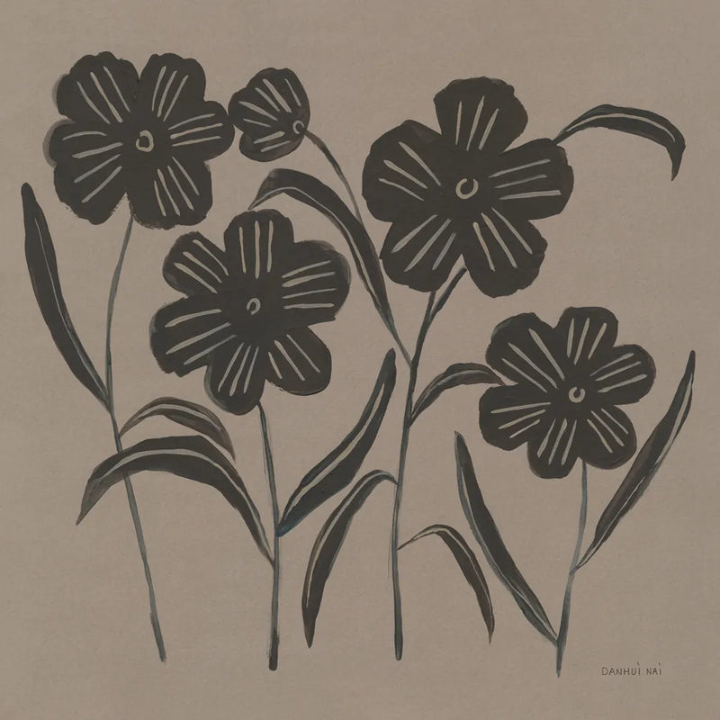 Floral Simplicity I by Danhui Nai. SKU 81736a. Archival Giclee Fine art print for wall decor.