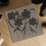 Floral Simplicity I by Danhui Nai. Shown as a detailed flat fine art print, highlighting archival giclee quality. Available as an archival giclee rolled canvas, fine art paper, or poster print. SKU 81736a.