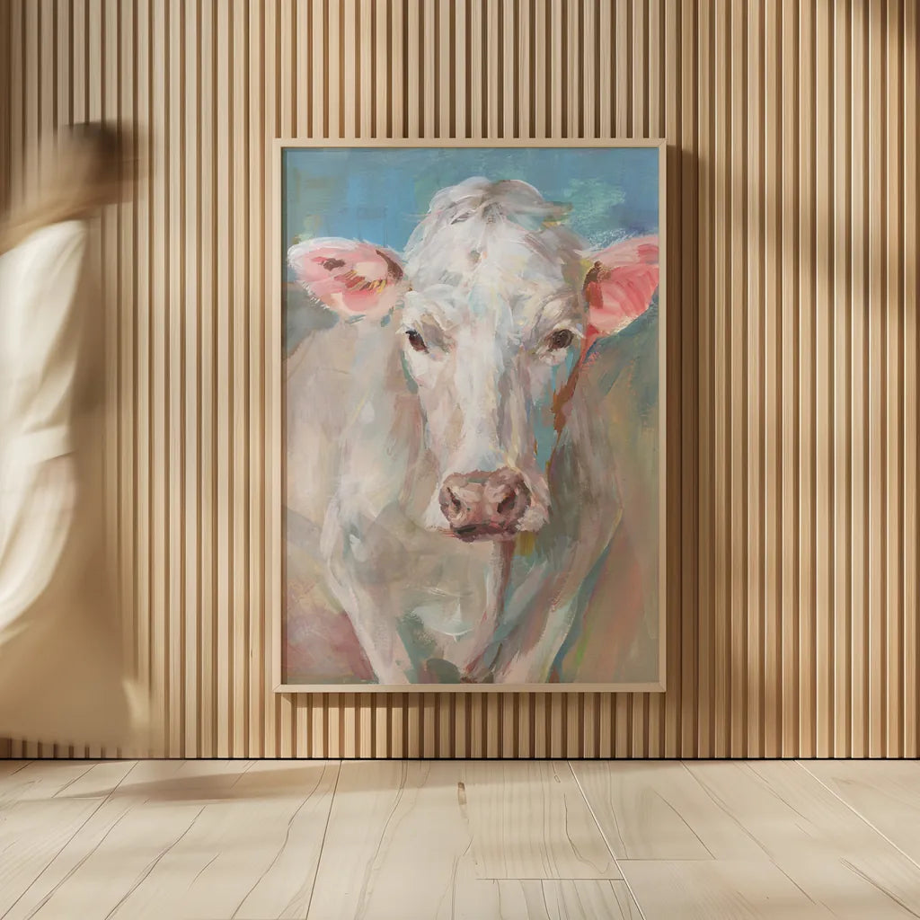Flossie by Danhui Nai. shown as over sized large wall art. Available as an archival giclee rolled canvas, fine art paper, or poster print. SKU 73187h.