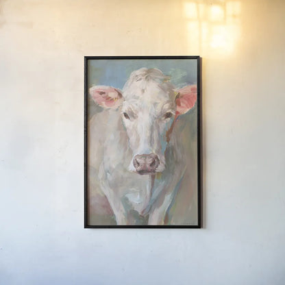 Flossie by Danhui Nai. shown as a paper print in a black flame. Available as a archival giclee rolled canvas, fine art paper, or poster print. SKU 73187h.