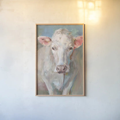 Flossie by Danhui Nai. shown as a paper print in a natural frame. Available as a archival giclee rolled canvas, fine art paper, or poster print. SKU 73187h.