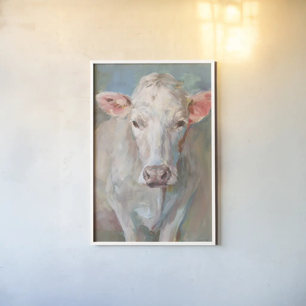 Flossie by Danhui Nai. shown as a paper print in a white frame. Available as a archival giclee rolled canvas, fine art paper, or poster print. SKU 73187h.