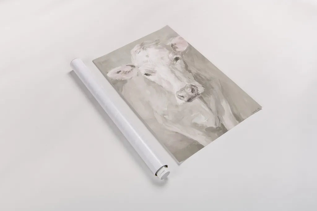 Flossie Neutral by Danhui Nai. shown as a rolled paper print. Available as archival giclee rolled canvas, fine art paper, or poster print. SKU 77817h.