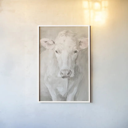 Flossie Neutral by Danhui Nai. shown as a paper print in a white frame. Available as a archival giclee rolled canvas, fine art paper, or poster print. SKU 77817h.