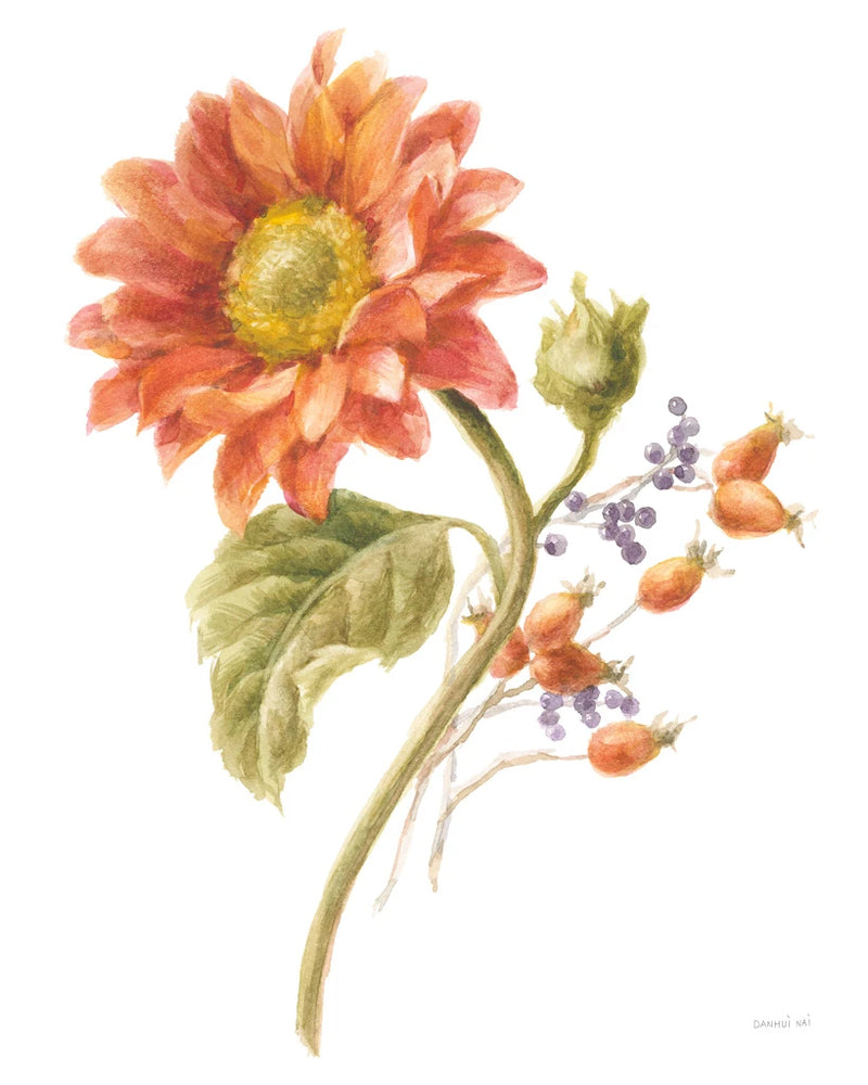 Floursack Autumn II on White by Danhui Nai